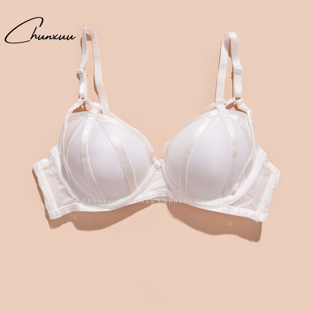 Áo lót nữ đệm dày nâng ngực CHUNXUU, có gọng quả tròn siêu nâng đẩy, phối ren sexy quyến rũ - AV34