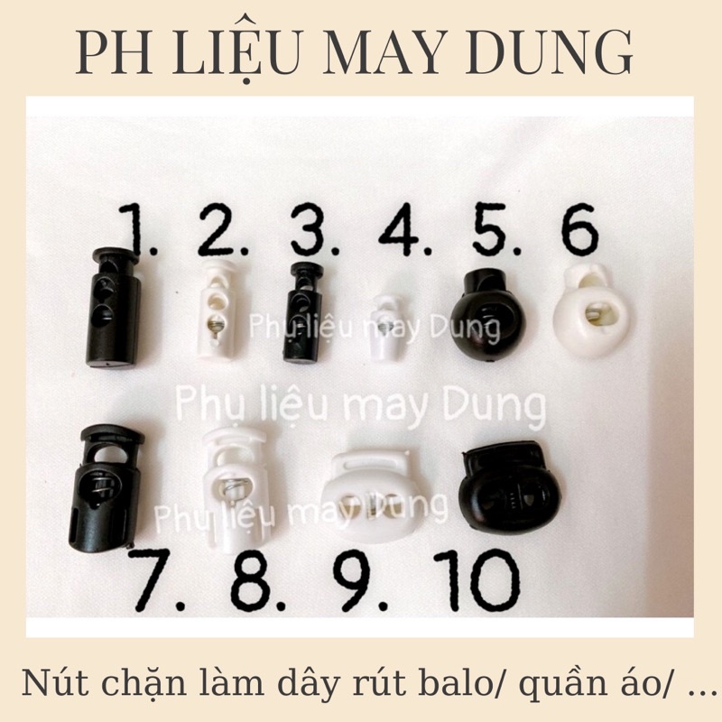 Nút chặn thắt dây rút các loại