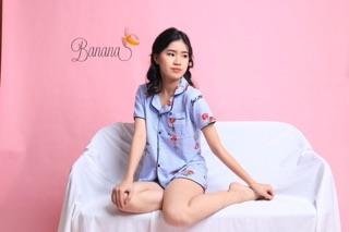 [SALE] Pijama sooc Thái thô thêu hoa