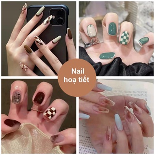 Nail giả box 24 móng xinh xắn tặng kèm keo dán móng