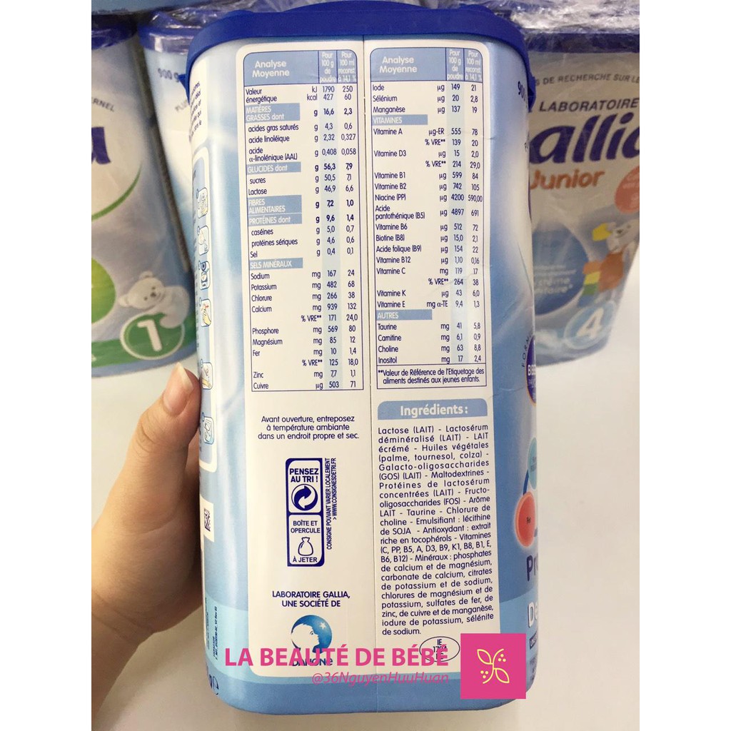 Sữa Gallia Junior số 4 cho bé từ 18 tháng đến 3 tuổi [HSD 2 năm kể từ ngày sản xuất]