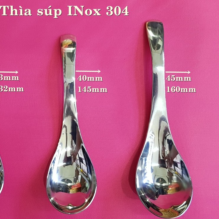 Thìa (muỗng) súp Inox 304 nhập khẩu