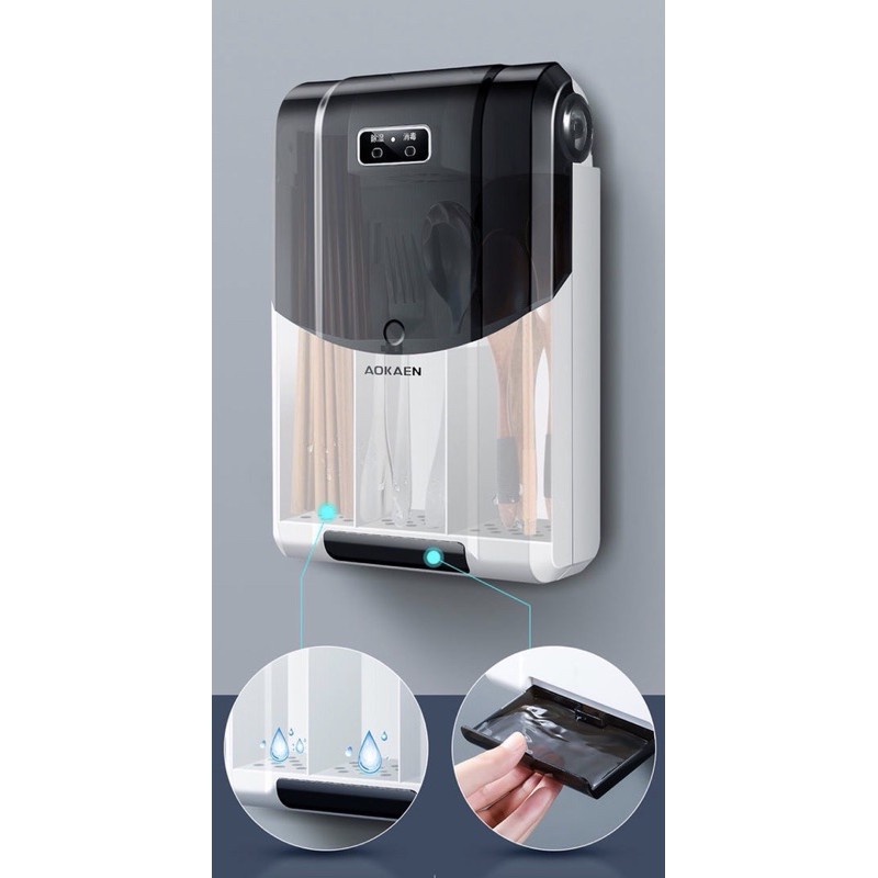 MẤY KHỬ KHUẨN ĐŨA THÌA BẰNG TIA UV TREO TREO TƯỜNG TIỆN LỢI - MẤY SẤY ĐŨA THÌA KHỬ KHUẨN CAO CẤP TRÁNH ẨM MÓC VÀ BỤI BẨN