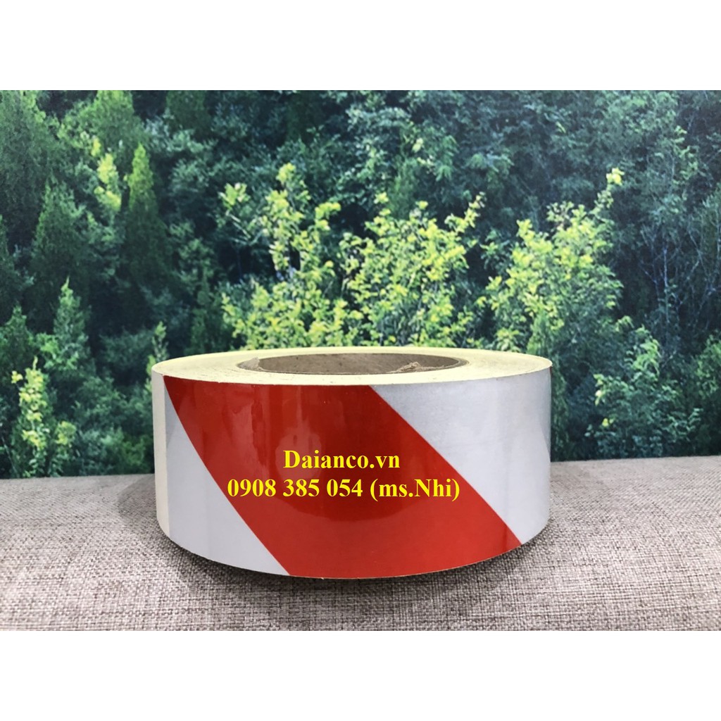 Băng keo phản quang dán nền phân cách, phân luồng-Bản rộng 5cm, dài 40m- Nhiều họa tiết lựa chọn