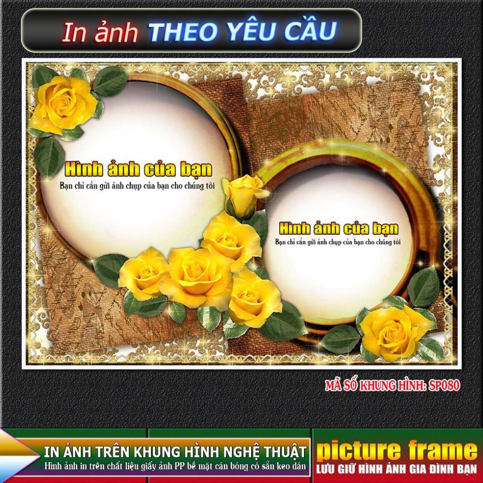 [IN ẢNH THEO YÊU CẦU] - lồng ghép ảnh vào khung hình nghệ thuật. Kích thước 10x15cm.