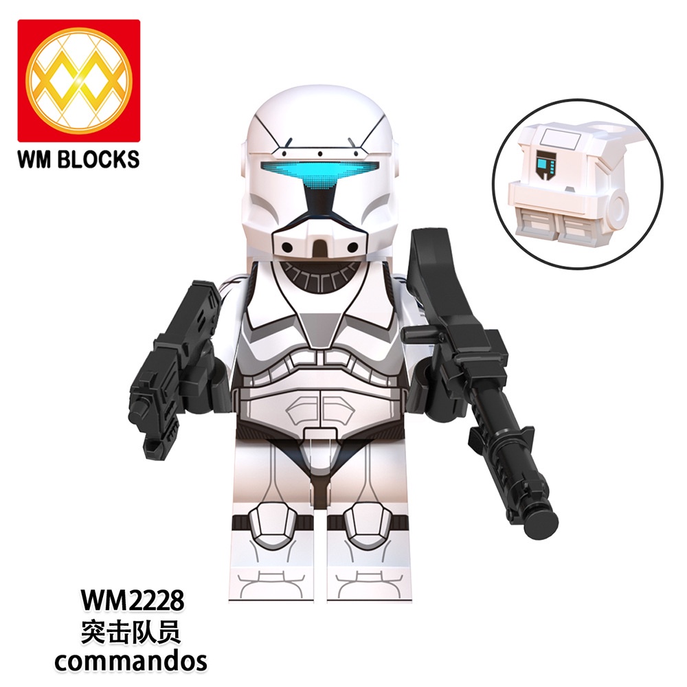 Minifigures Nhân Vật Trong Phim Cuộc Chiến Giữa Các Vì Sao Star Wars WM6124 Fixer Voca Sev Omega - Đồ Chơi Lắp Ráp Mini