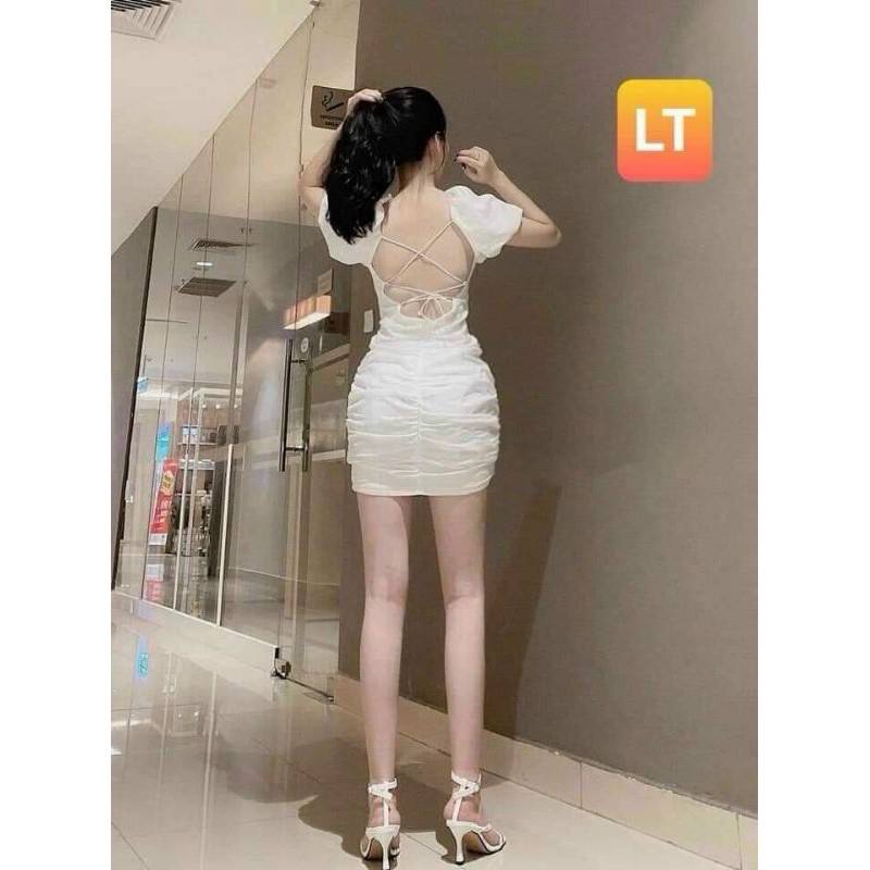 đầm body hở lưng hot girl