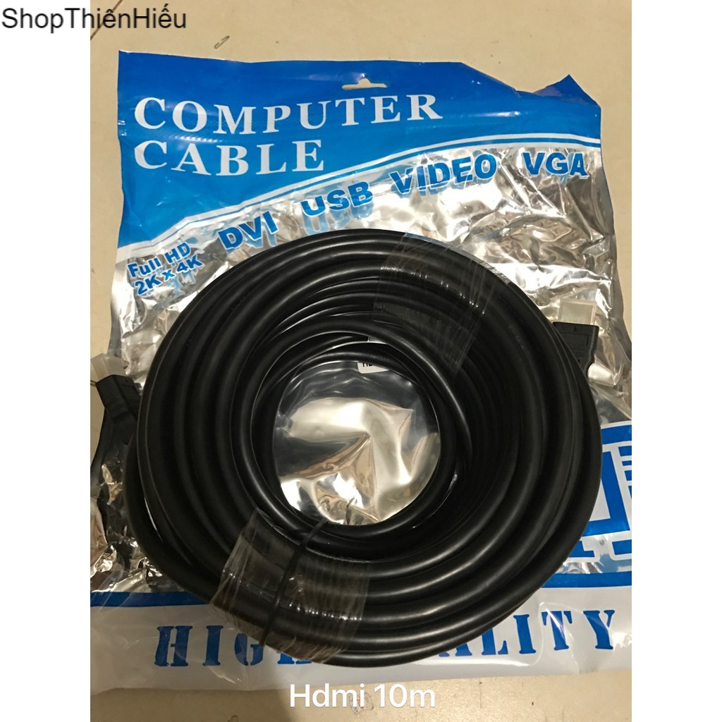 Dây Cáp Hdmi 20M 15M10M 5M 3MTròn Đen - Dây cáp kết nối cổng HDMI 2 đầu tốt chống nhiễu xịn chất luong cao