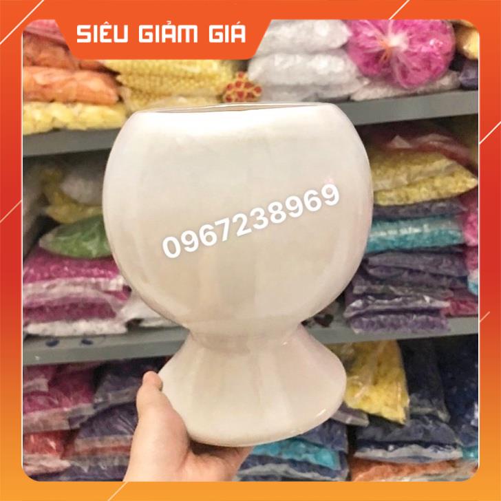 Chậu ly bóng cỡ to,gốm sứ Bát Tràng cắm hoa trang trí