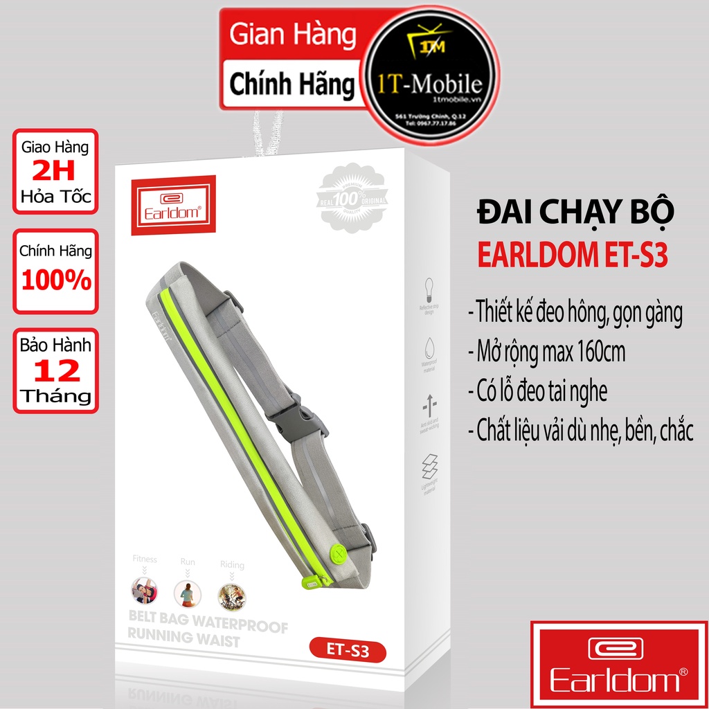 [Mã BMBAU50 giảm 10% đơn 99k] Đai Chạy Bộ Earldom S3