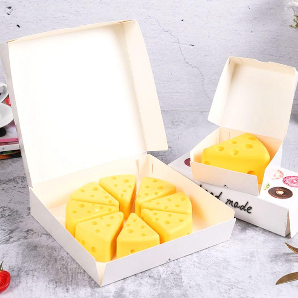 Khuôn Làm Bánh Phô Mai / Kẹo / Món Tráng Miệng Hình Phô Mai 3D DIY Có Thể Tái Sử Dụng