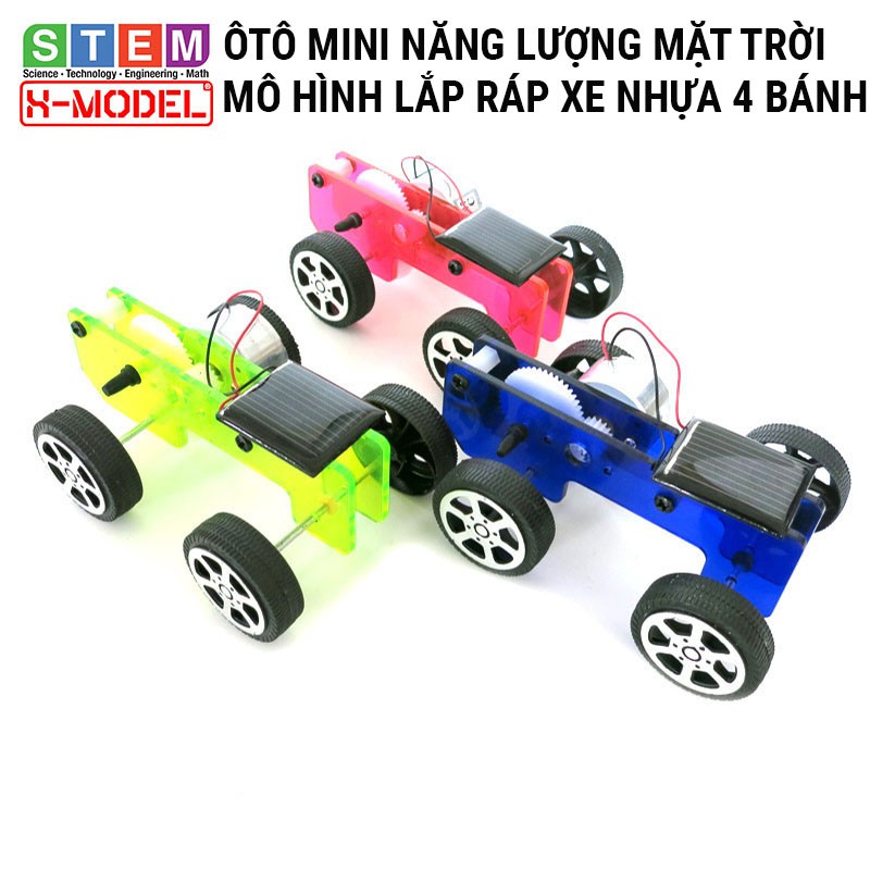 Đồ chơi  sáng tạo STEM Ôtô mini nhựa năng lượng mặt trời X-MODEL , Đồ chơi trẻ em DIY [Do it You] |Giáo dục STEM, STEAM