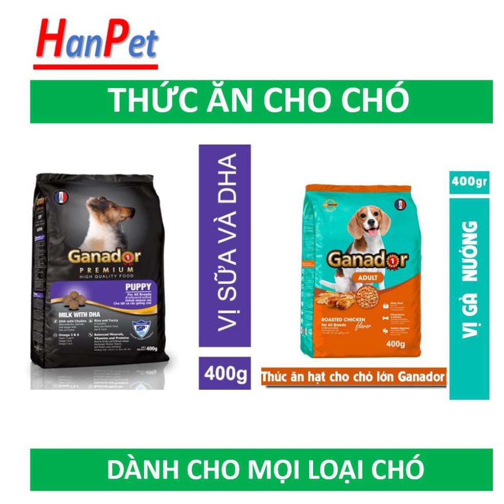 HCM- GANADOR - gói 400gr-Thức ăn chó dạng hạt cao cấp (dành cho mọi loại chó) đồ ăn khô cho cún