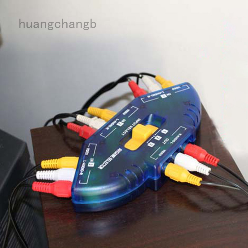 Bộ Chia Tín Hiệu Âm Thanh / Video Av Rca 3 Đầu Kèm 3 Đầu Rca