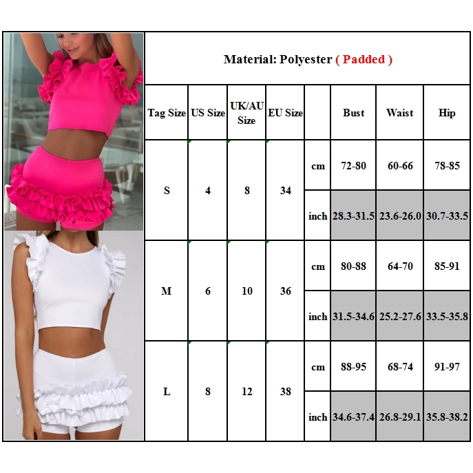 Bikini Phối Bèo Màu Trơn Thiết Kế Thanh Lịch Cho Phái Nữ | BigBuy360 - bigbuy360.vn