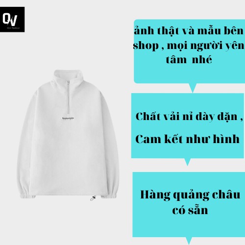 Áo nỉ lông thêu chữ thar nam nữ Chất dày dặn không xù Cam Kết Hàng xịn Shop Q&amp;V