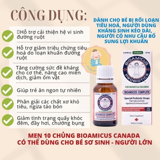 [Date 2027][Chính Hãng][Canada] Men vi sinh 10 chủng BIOAMICUS COMPLETE - Hàng Công Ty