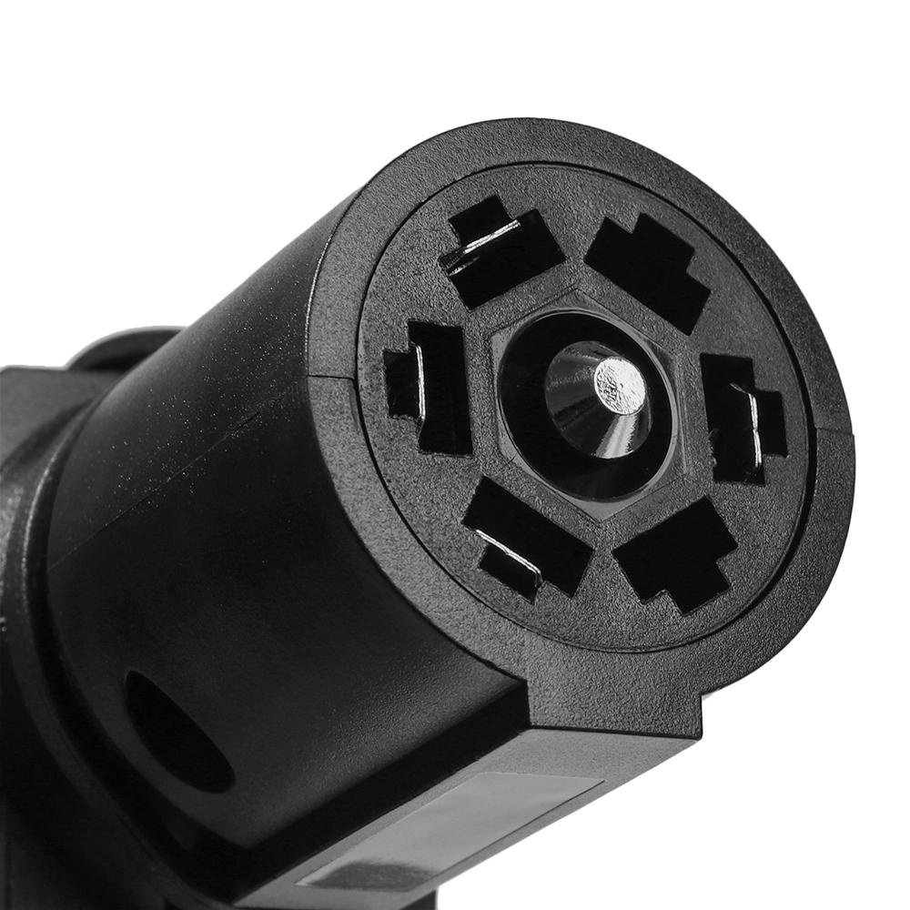 Phích Cắm Chuyển Đổi 7 Pin Sang 4 Đầu Kéo Màu Đen Chuyên Dụng Cho Xe Tải