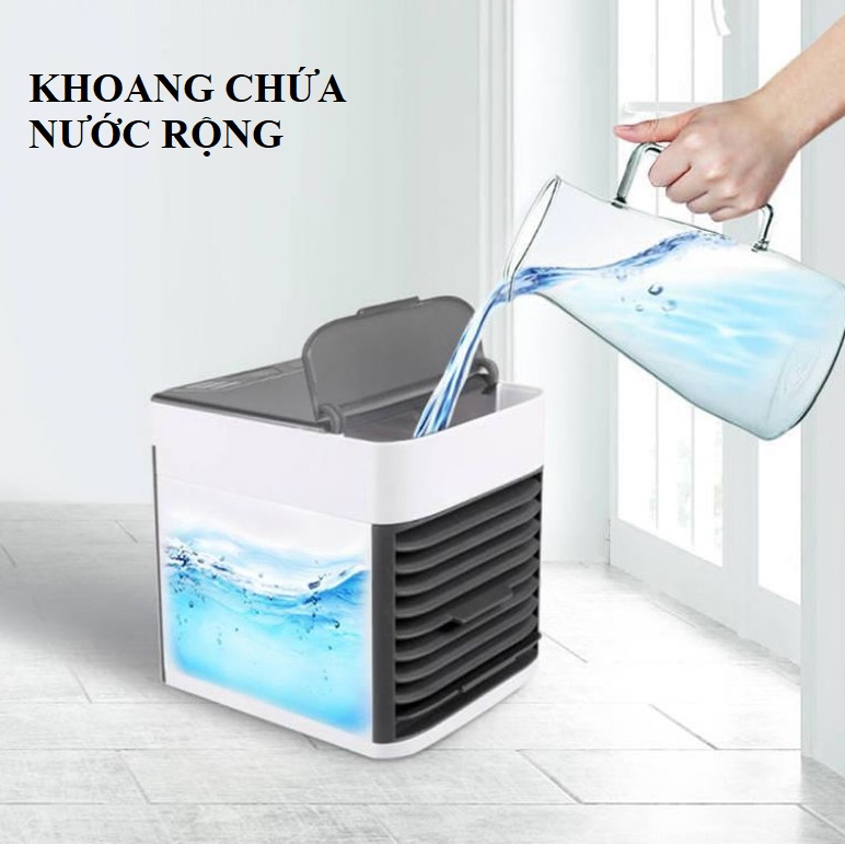 Quạt điều hòa mini, 3 cấp độ làm mát hơi nước dùng được tinh dầu dung tích 480ml