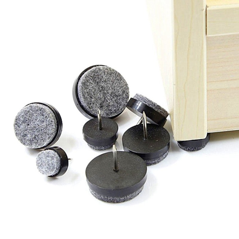 Bộ 100 Miếng Lót Nỉ Tròn 0.7 Inch / 18mm Màu Đen | BigBuy360 - bigbuy360.vn