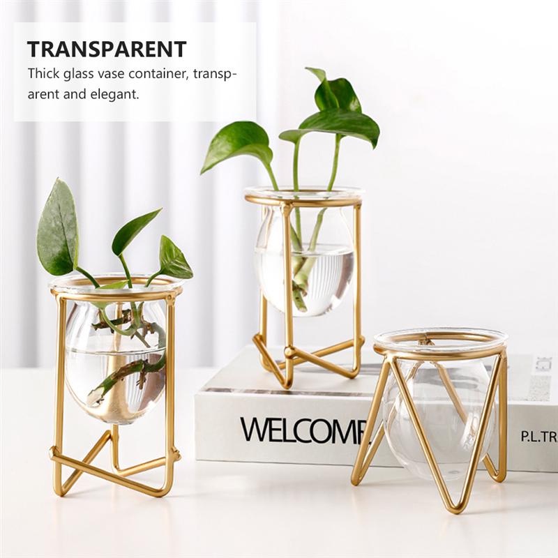Bình Hoa Thủy Tinh Phong Cách Bắc Âu Dùng Để Trang Trí