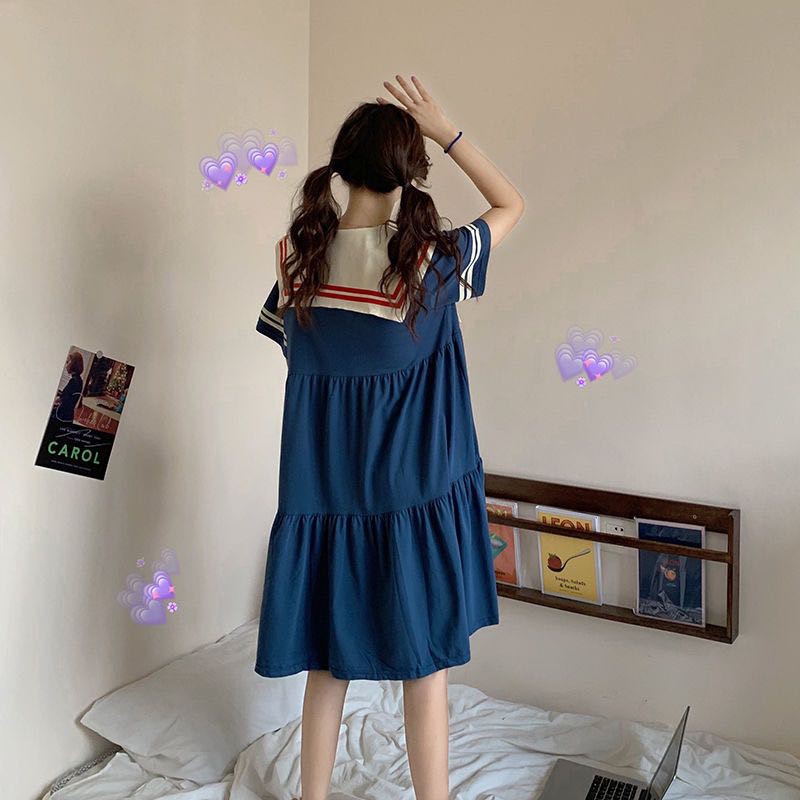 Bộ Đồ Ngủ Dáng Rộng In Hình Thủy Thủ Mặt Trăng Dễ Thương | BigBuy360 - bigbuy360.vn