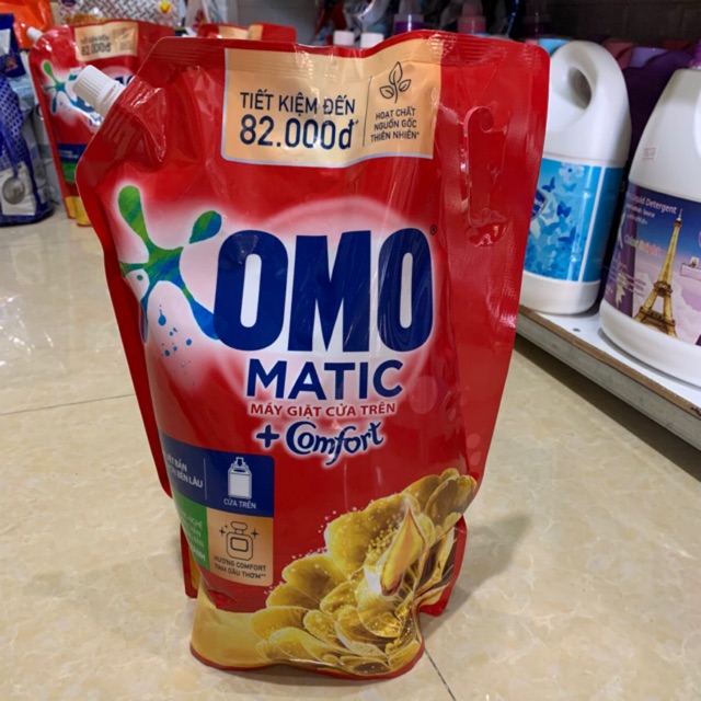 Nước giặt OMO Matic hương Comfort, túi 3,7Kg