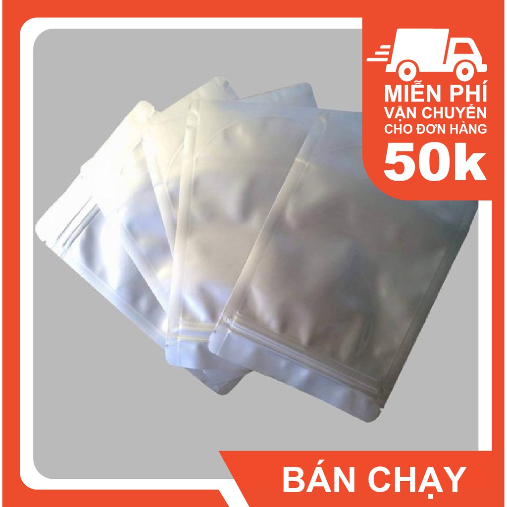 0,5 Kg túi zip 2 mặt bạc