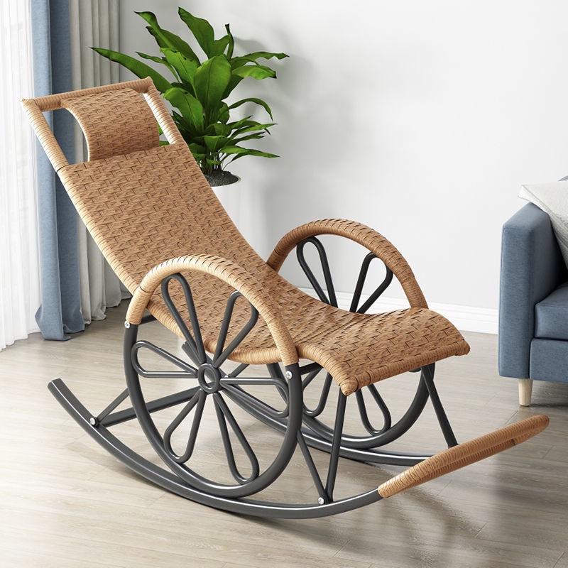Ghế Tựa Ngủ Trưa Cho Người Lớn Ghế Lười Ban Công Phòng Khách Ghế Bập Bênh Giải Trí Cho Người Già