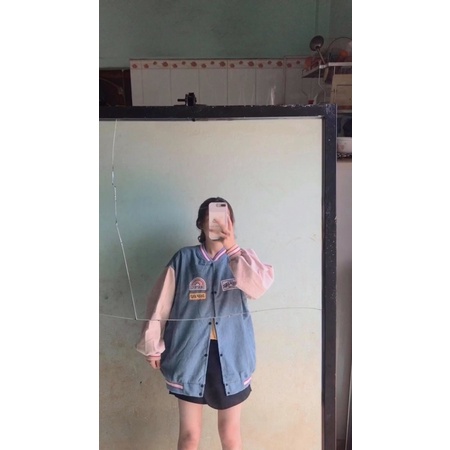 Áo bomber nhung cầu vòng | BigBuy360 - bigbuy360.vn