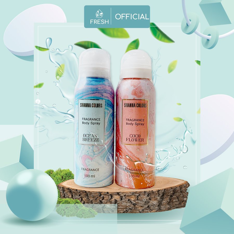 Xịt Thơm Body Mist Sivanna Colors Thái Lan 100ml Hương Nước Hoa - FRESH OFFICIAL