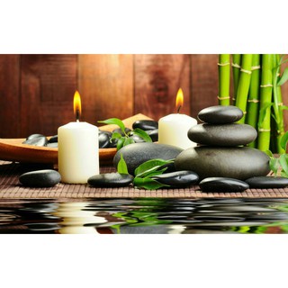 Tranh 3D dán quán spa cao 0.8m*1.25m có keo sẵn