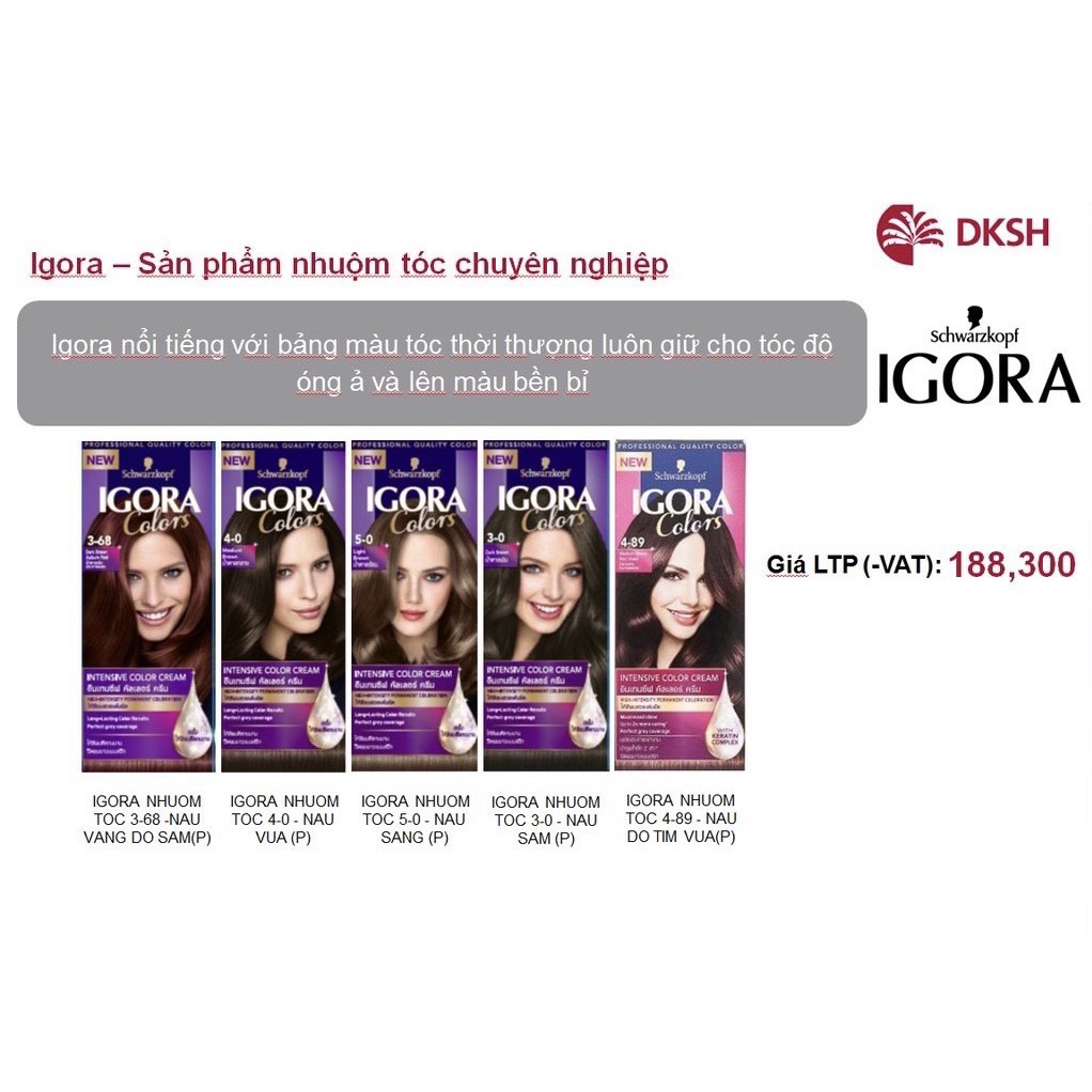 Thuốc Nhuộm Tóc Schwarzkopf Igora (40ml) - Nhập khẩu từ Đức