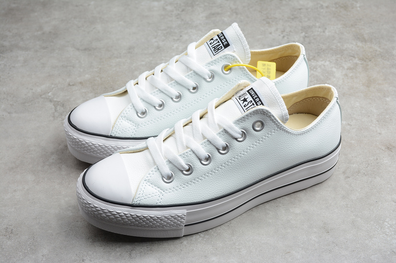 Converse Tăng Da trắng Giày nam Giày nữ Giày thường Giày thể thao Giày thể thao