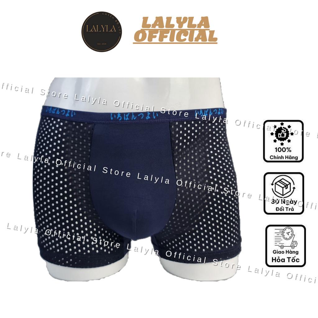 Combo 4 Quần Lót Nam cao cấp LALYLA quần chíp Thông Hơi, Quần Sịp đùi nam Boxer cao cấp Lưới Thoáng Khí Xuất Nhật LL33