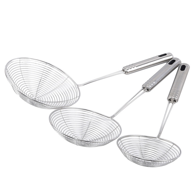 Gáo Lọc Dầu Bằng Thép Không Gỉ Tiện Dụng Cho Nhà Bếp