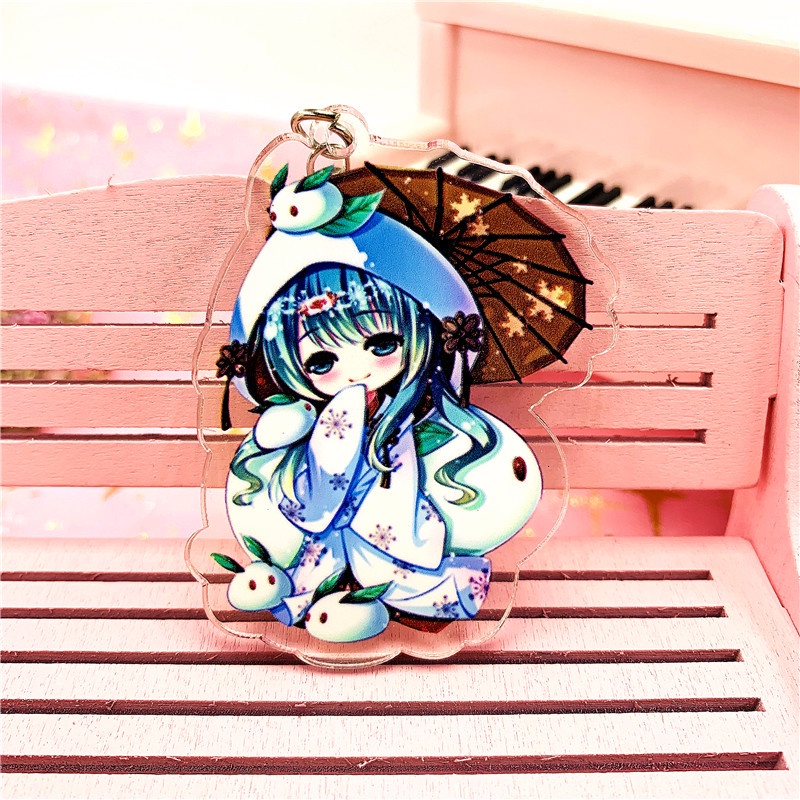 1 Móc Khóa Hình Nhân Vật Hoạt Hình Hatsune Miku