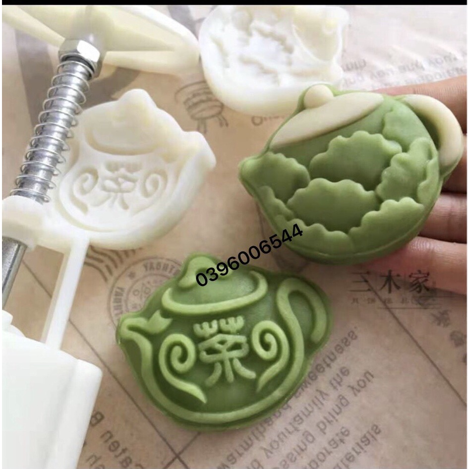 Khuôn trung thu/bánh dứa ấm trà 50g LX139