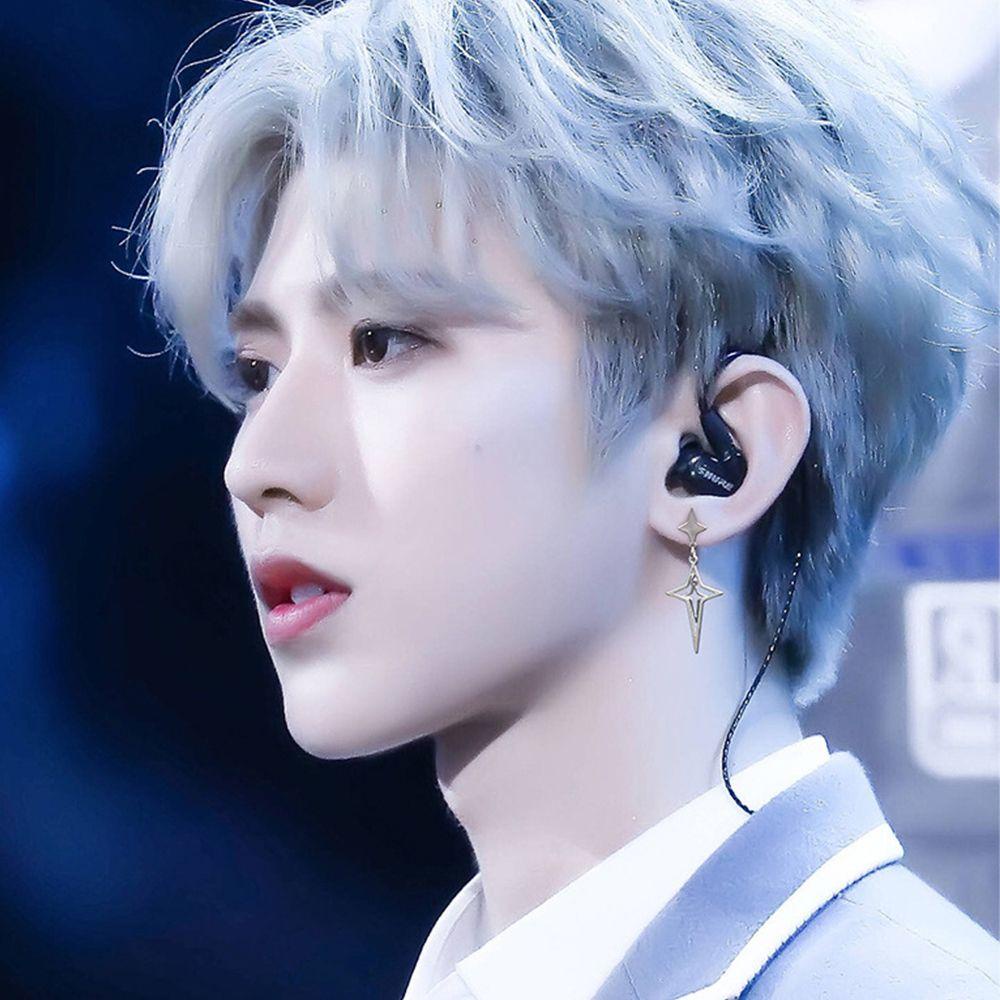 Bông Tai Ngôi Sao Bằng Thép Không Gỉ Màu Sắc Đơn Giản Phong Cách Hàn Quốc Cho Nữ