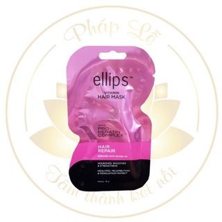 Kem ủ tóc giúp phục hồi tóc hư tổn Ellips Vitamin Hair Mask Pro Keratin Complex - Hair Repair 18g