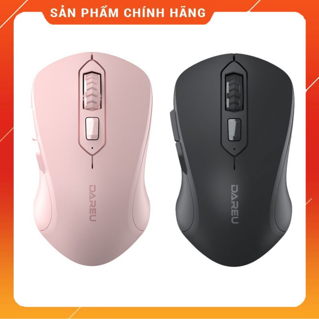 Chuột không dây DAREU LM115G Black - Pink