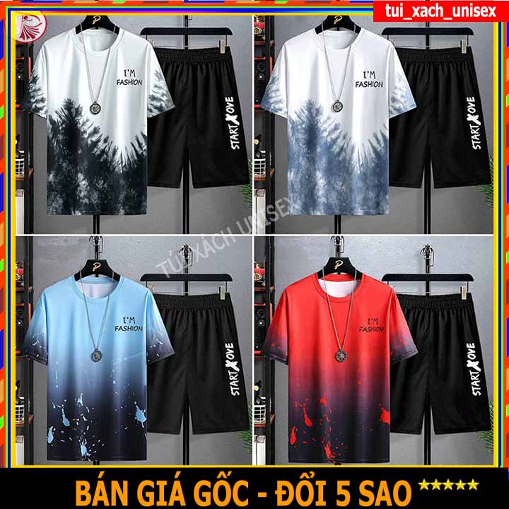 ❤️ MẪU MỚI ❤️ Đồ Bộ Thời Trang Nam I'M Loang Chất Thun Mát mặc nhà đi chơi tập gym giá rẻ