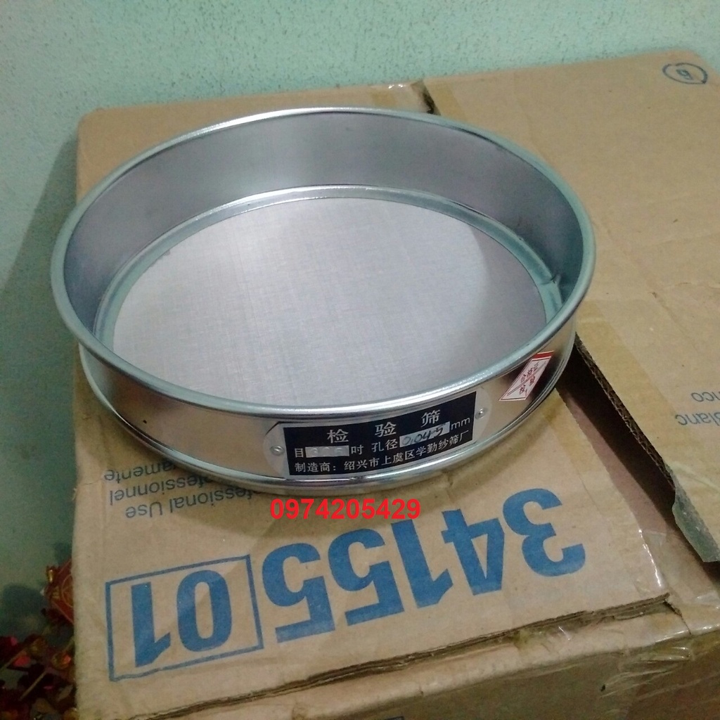 Sàng rây - Sàng rây bột đường kính 20cm kích thước lỗ 0.3mm -> 2.5mm