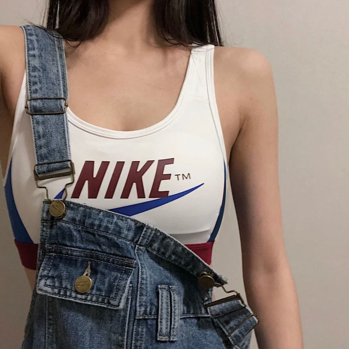 NIKE Áo Lót Thể Thao Năng Động Dành Cho Nữ