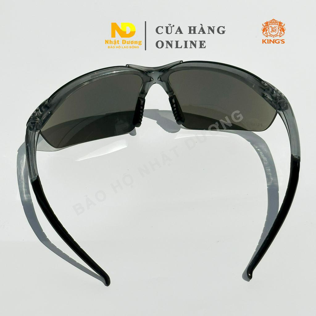 Kính bảo hộ King's KY715 tròng tráng gương cho thợ hàn, Kính chống bụi, tia UV, dùng lao động, đi xe máy