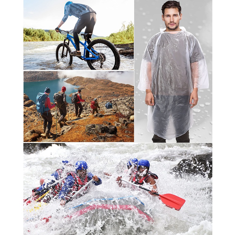 Set 5 Túi Ponchos Dây Rút Dùng Một Lần Có Thể Tái Sử Dụng Cho Trẻ Em Và Người Lớn