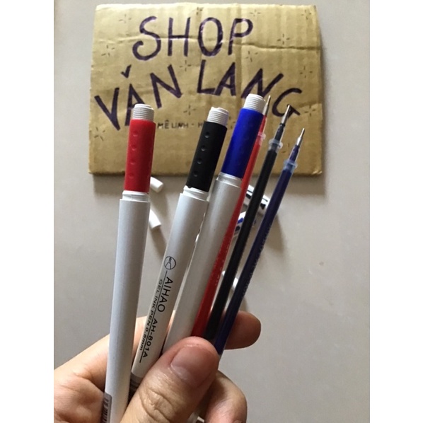 Bút chữ A Aihao màu xanh, đen, đỏ ngòi 0,5mm