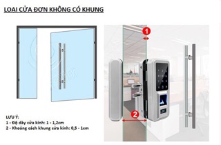 bộ khóa cửa kính vân tay