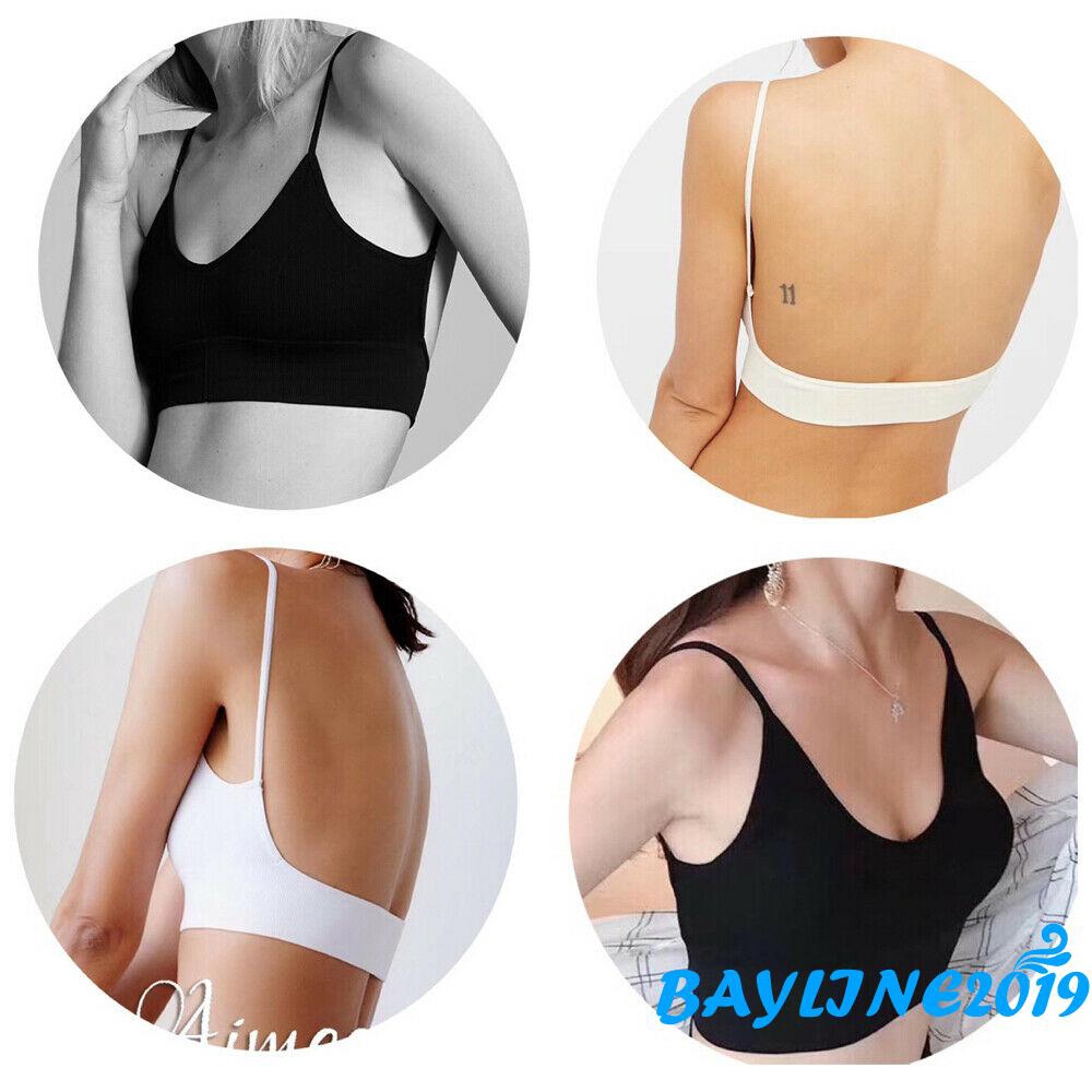Áo bra màu trơn có mút ngực cho nữ