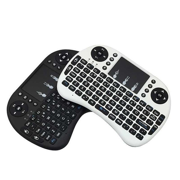 Bàn Phím Wireless Mini Kiêm Chuột Bay Chuyên Dùng Cho Android TV Box, Smart TV, Laptop Có Led -GR-